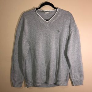 L Lacoste V neck sweater
